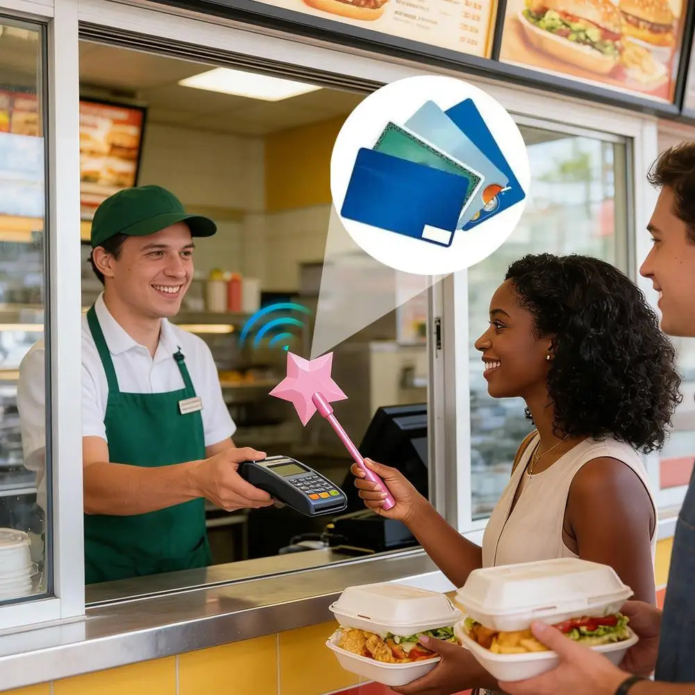 Magic Star Wand Tap-to-Pay Contactless Card Holder, 14 In