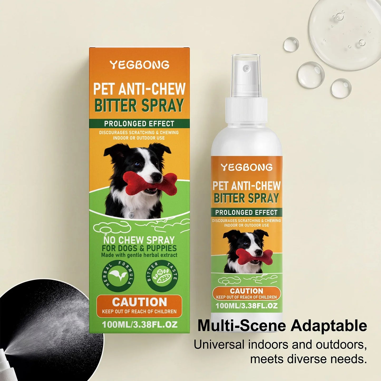 Pet Anti-Chew Bitter Spray – Dog & Cat Training Deterrent