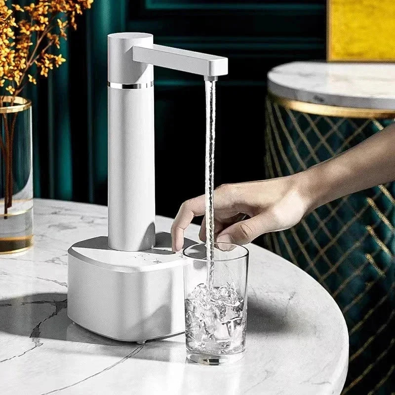 3-gear Electric Water Gallon Bottle Automatic Water Dispenser USB Pump Dispenser Water Bucket Suction Device, Desktop Water Pump Peaceful Pleasures Health and Wellness