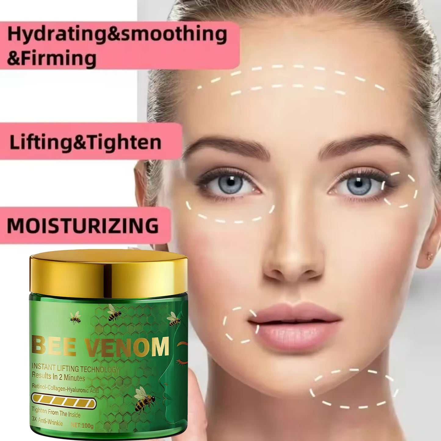 Bee Venom Lifting Cream | Retinol & Collagen Anti-Wrinkle