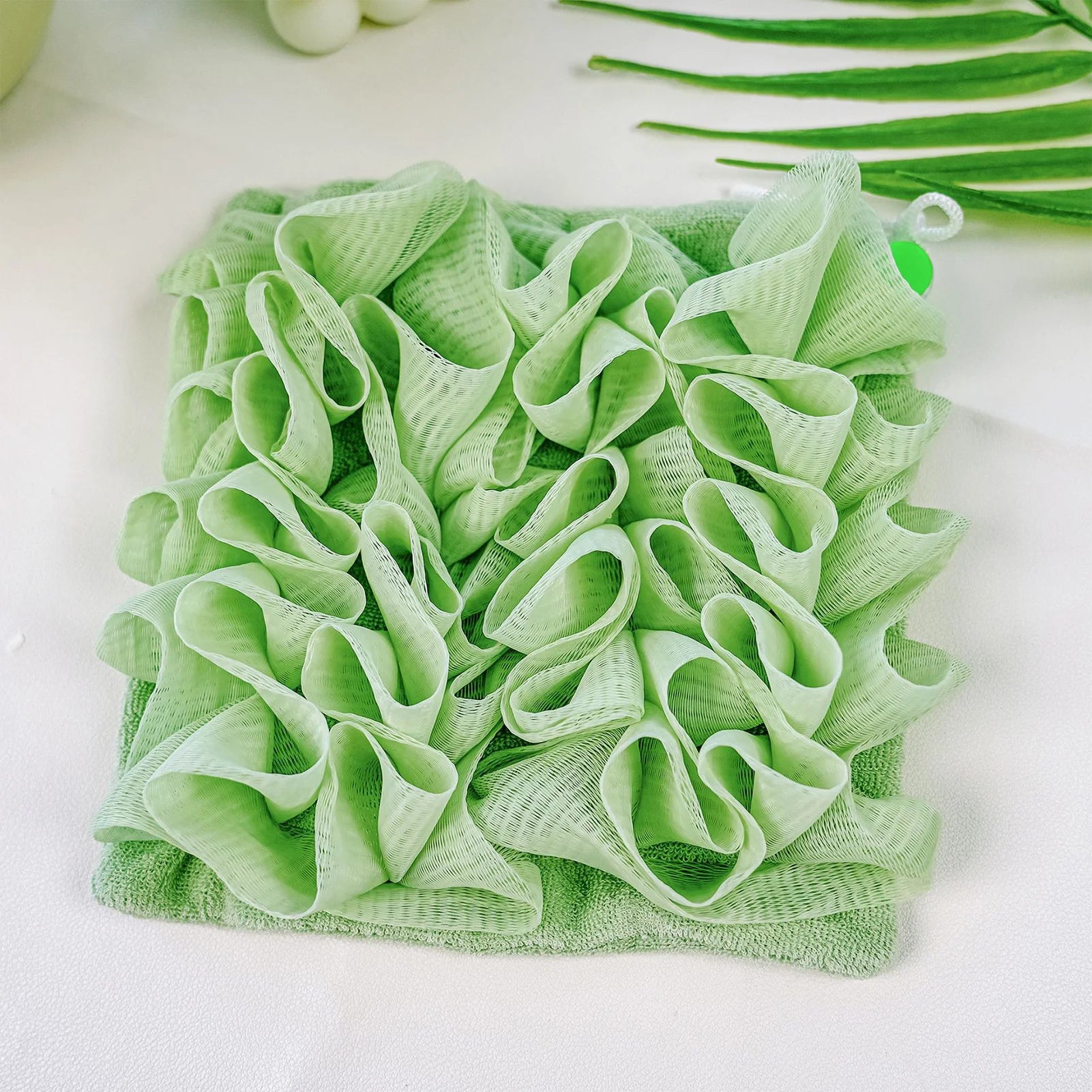 Cleaning Sponge Shower Loofahs Mesh Pouf Shower Ball Body Scrubber for Exfoliating Luffa Back Scrubbe Peaceful Pleasures Health and Wellness