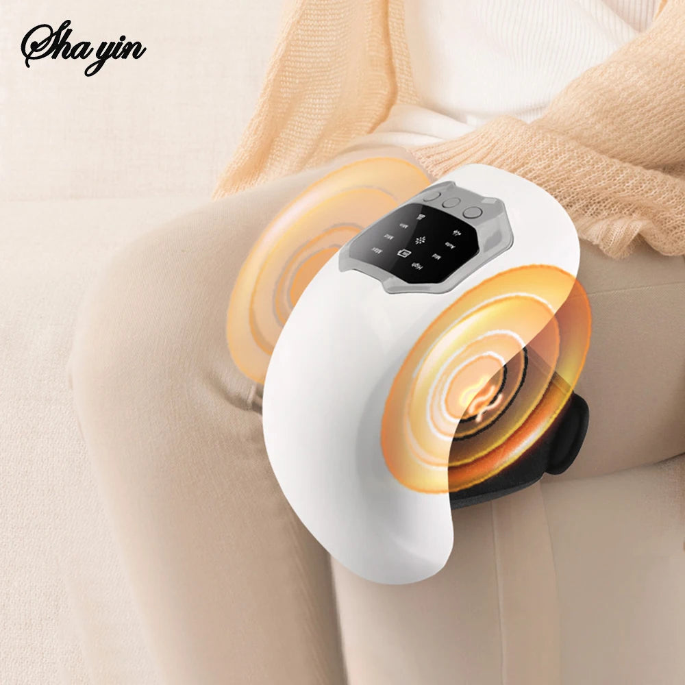 Wireless Smart Knee Massager Vibration Air Pressure Kneading Knee Massage Machine Electric Elbow Shoulder Knee masajeador Peaceful Pleasures Health and Wellness