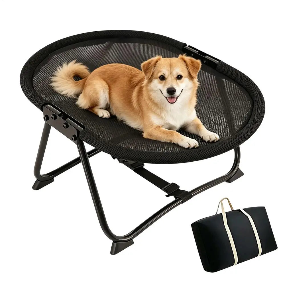 Raised Dog Bed Foldable Breathable Soft Mat Indoor Camping Cat Cot Beds For Small Medium Kitten Puppy Indoor Outdoor Home Garden Peaceful Pleasures Health and Wellness B China Mainland
