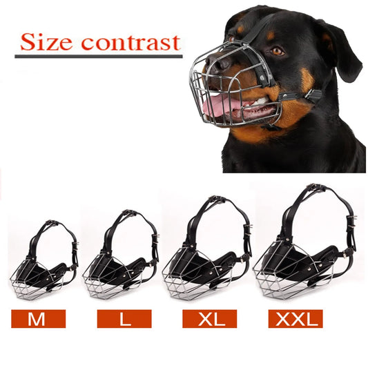 Adjustable Metal Basket Dog Muzzle – Bulldog & Pitbull Safe Dog Muzzle Peaceful Pleasures Health and Wellness