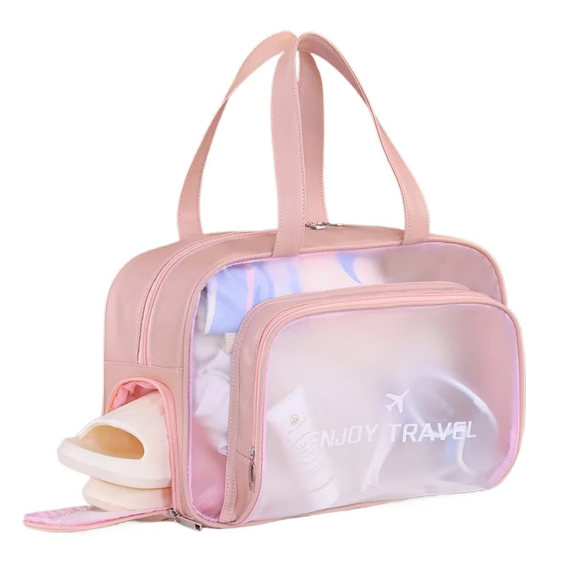 Beach Bags Fitness Bags Dry and Wet Separated Waterproof Swimming Bags Storage Toiletries and Makeup Bags Peaceful Pleasures Health and Wellness