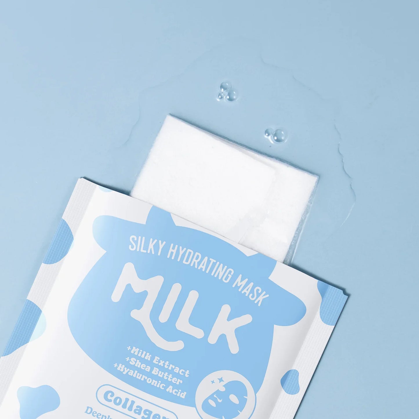 LAIKOU Milk Collagen Sheet Mask – Hydrating & Brightening 5-Pack