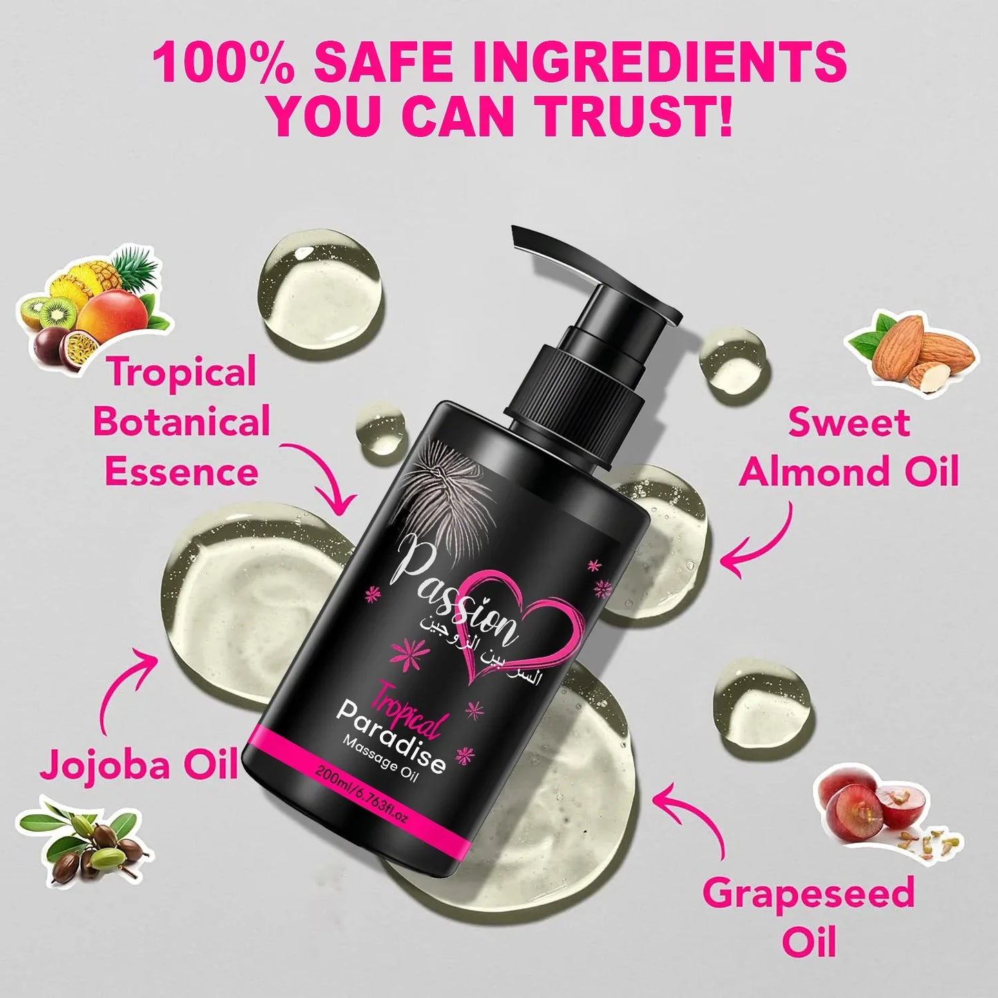 2-Pack Body Massage Oil – Sweet Almond & Jojoba | 400ml