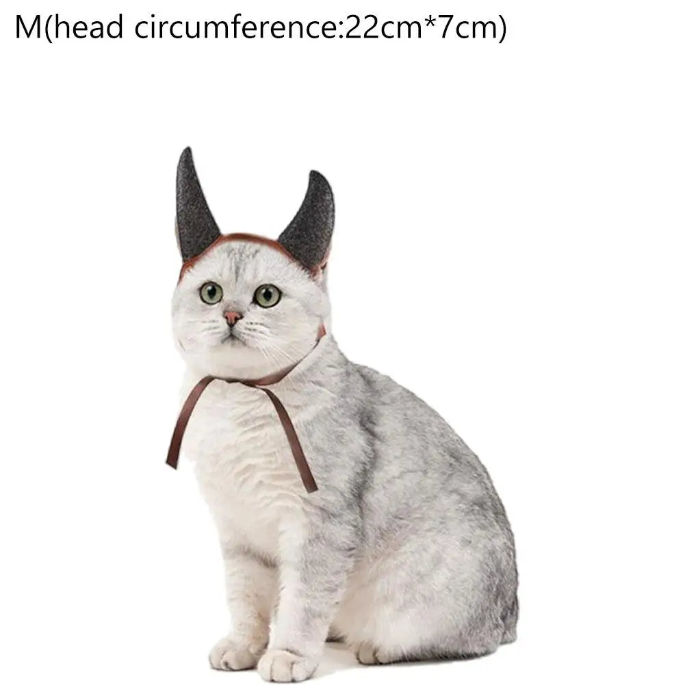 Devil Horn Pet Headband – Halloween Costume for Dogs & Cats