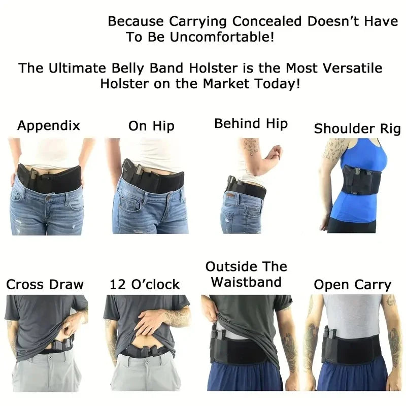 2026 Tactical Waist Band Belt For Outdoor Hunting Fitness Gun Holster Concealed Carry Phone Bag Portable Hidden Belly Use Peaceful Pleasures Health and Wellness