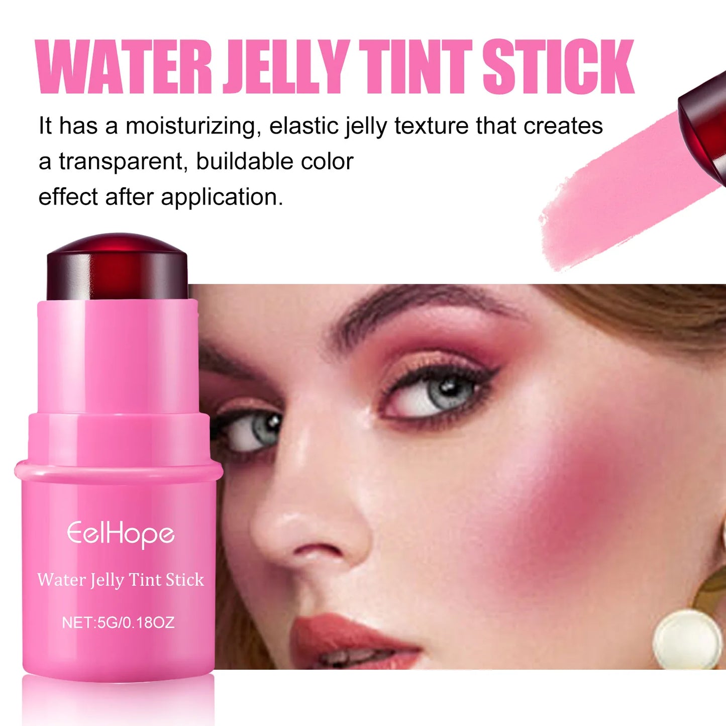 Eelhope 3-in-1 Milk Jelly Tint Blush & Lip Stick | Matte Finish