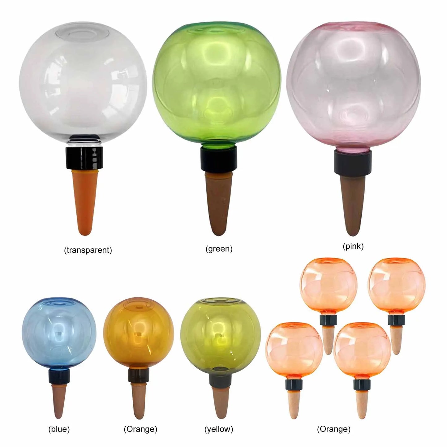 1/4pcs Plant Self Watering Globes Automatic Plant Watering Device 500ml Transparent Watering Bulbs for Indoor/Outdoor Plants Peaceful Pleasures Health and Wellness