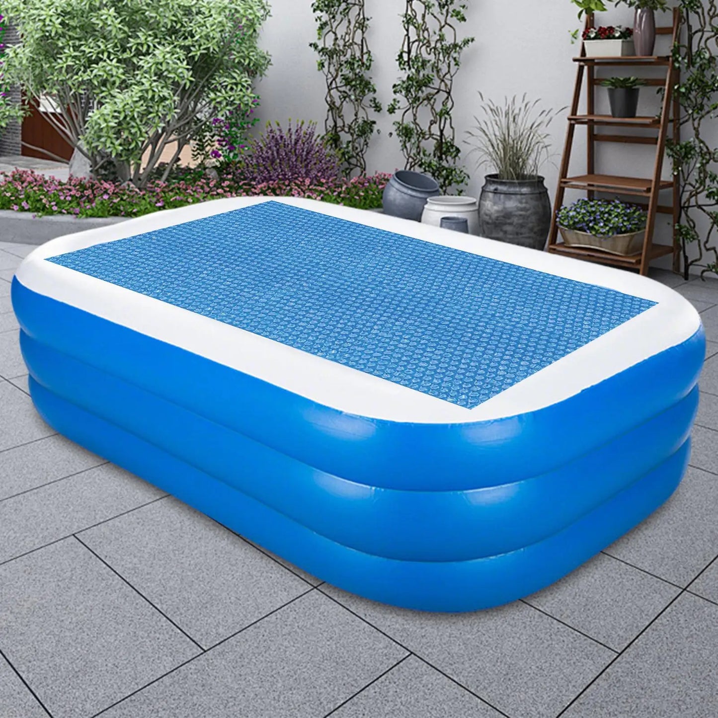 Solar Pool Cover – PE Bubble Film Heat Insulation, 3 Sizes
