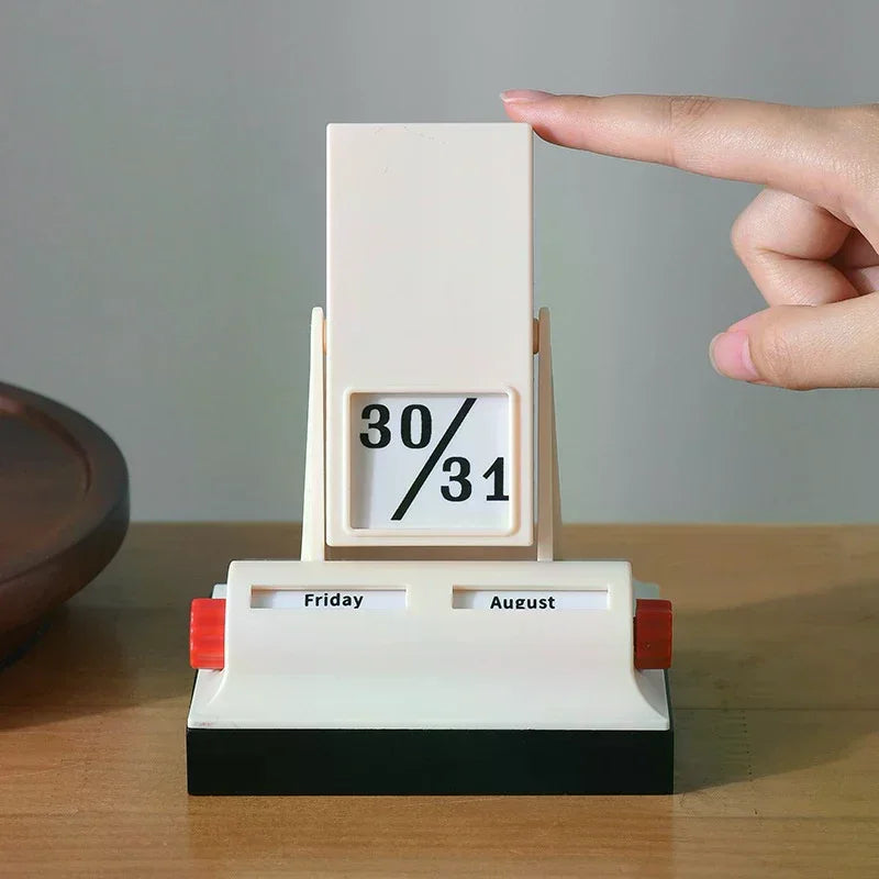 Flip Perpetual Desk Calendar – Tabletop Ornament, Home & Office
