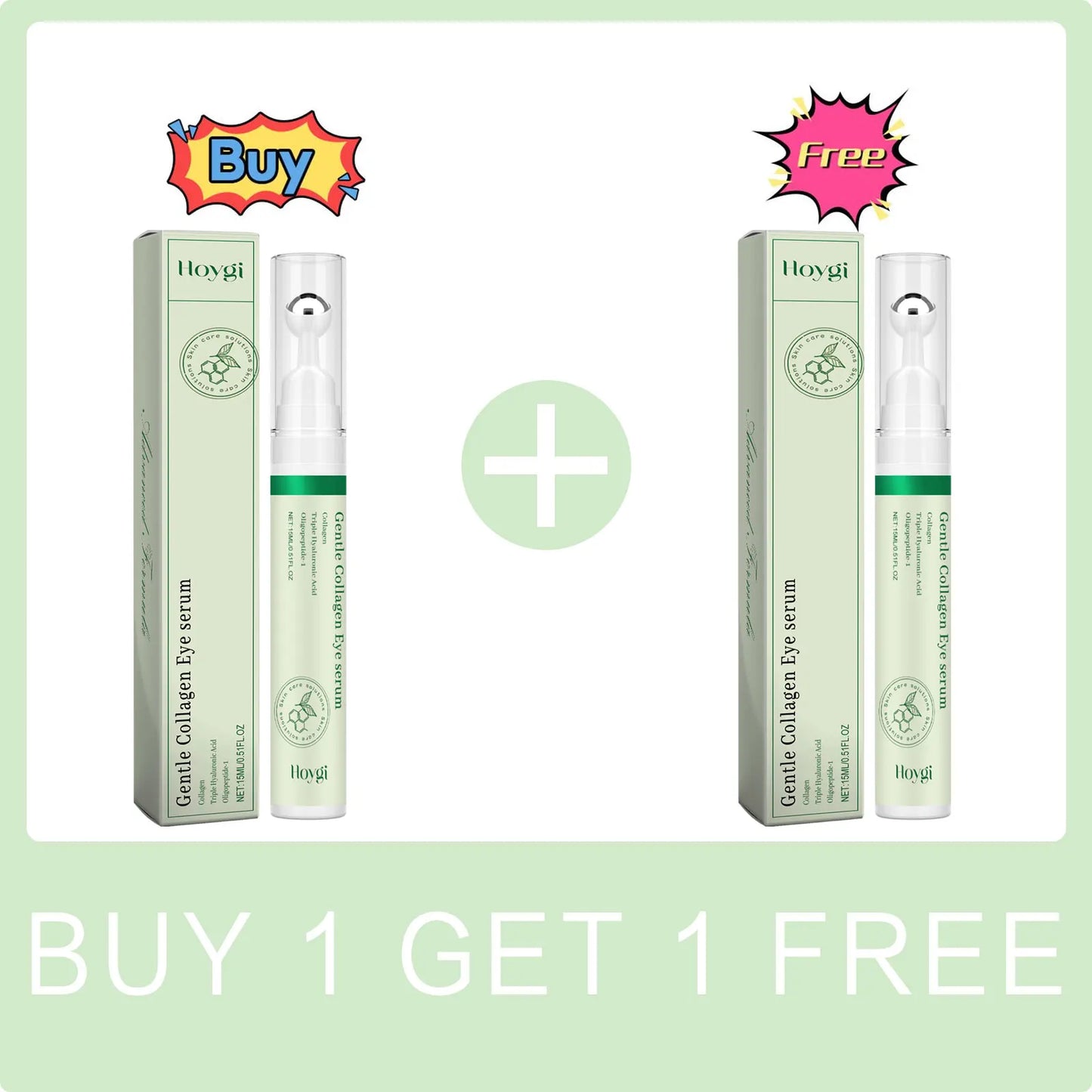Collagen Eye Serum Lightening Dark Circles Remover Eye Bags Reduce Fine Lines Tightening Lifting Moisturizing Under Eye Roller Peaceful Pleasures Health and Wellness Buy 1 Get 1 Free