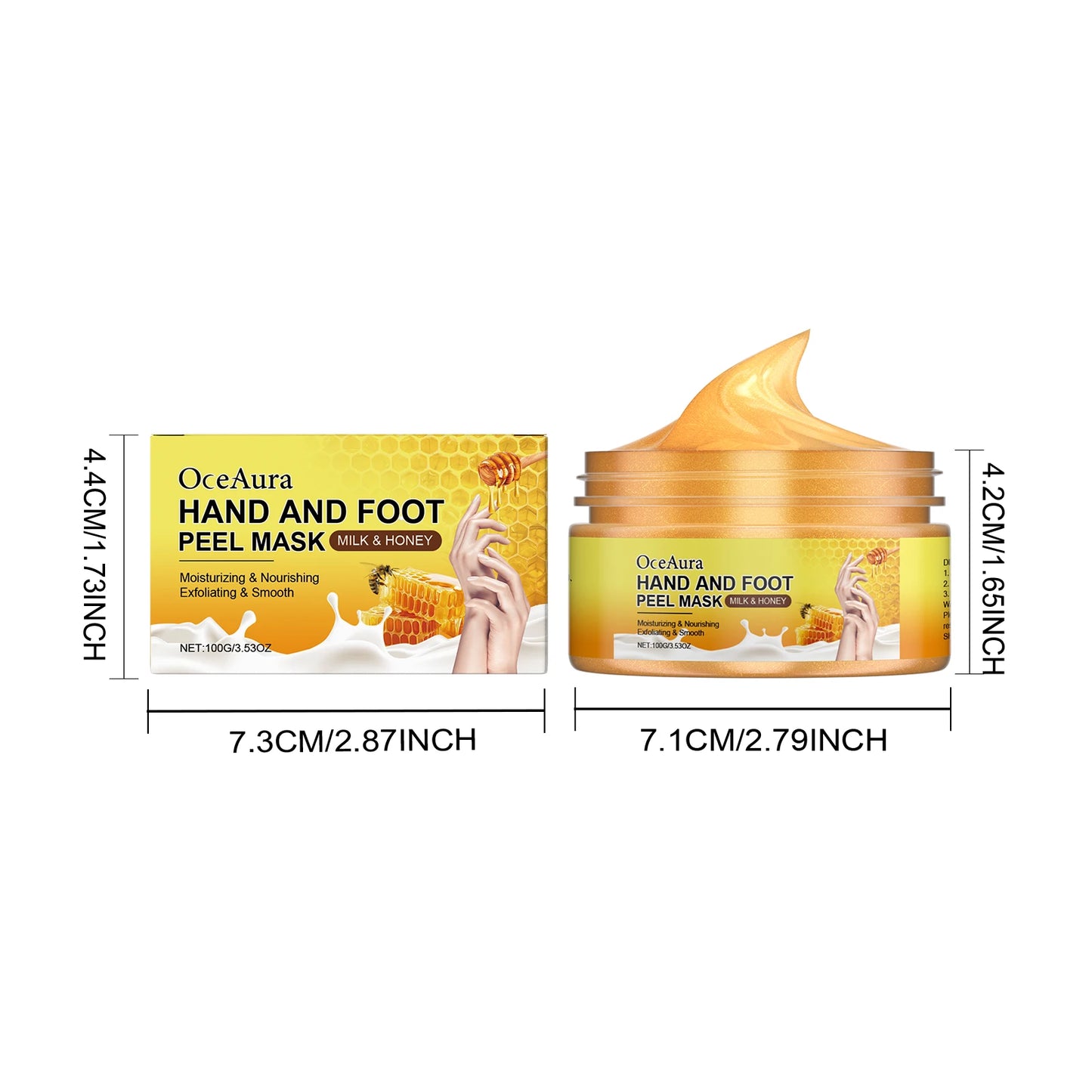 Exfoliating Hand & Foot Peel Mask – Honey & Milk Dead Skin Remover