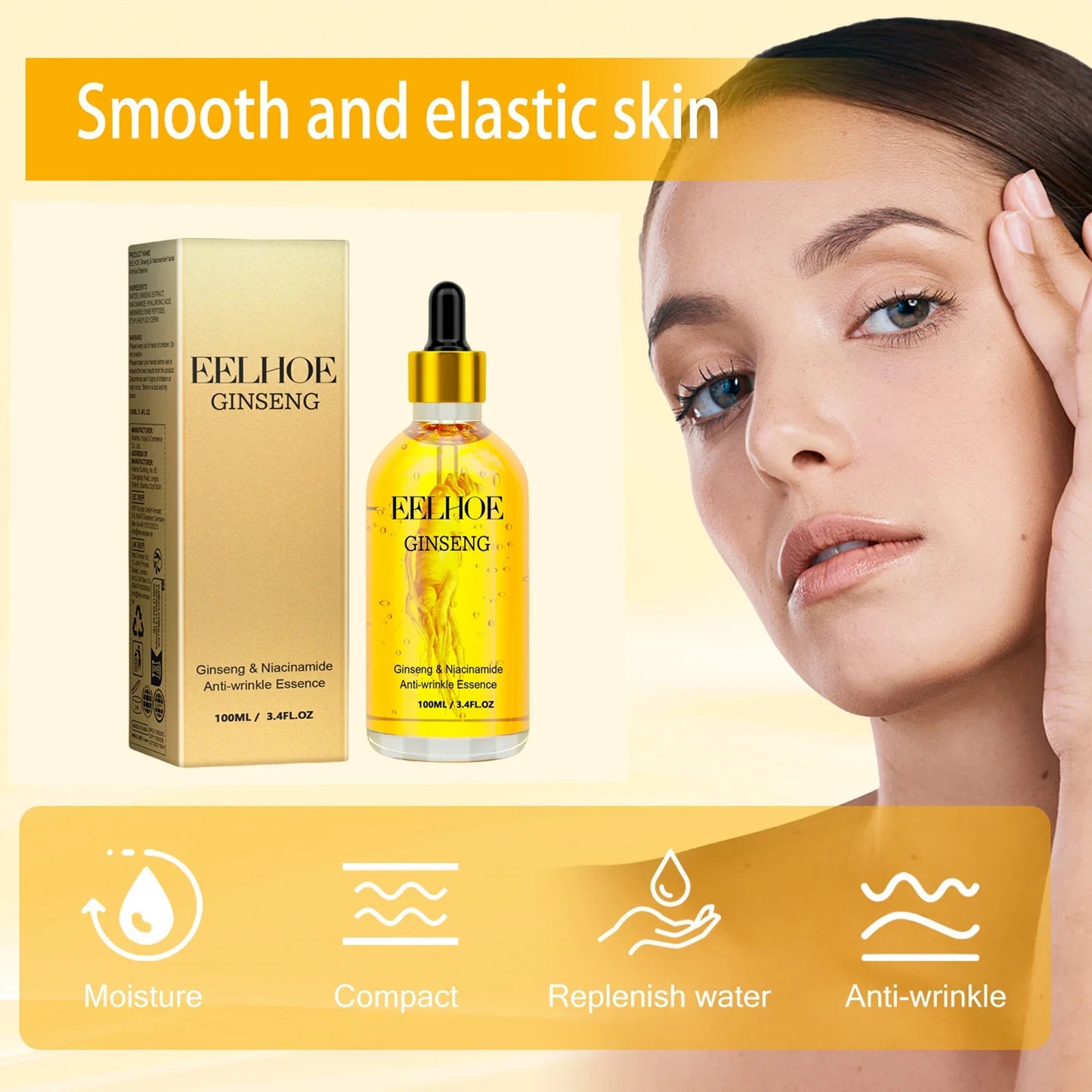 EELHOE Ginseng & Hyaluronic Acid Facial Serum 100ml