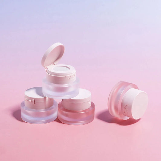 2/3/5g Hexagonal Nail Patting Gel Jar Flip Cover Nail Polish Holder Case Packaging Box Manicure Organizer Cosmetic Container Peaceful Pleasures Health and Wellness