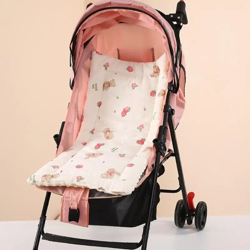 Breathable Cotton Baby Stroller Seat Cushion & Car Liner Pad