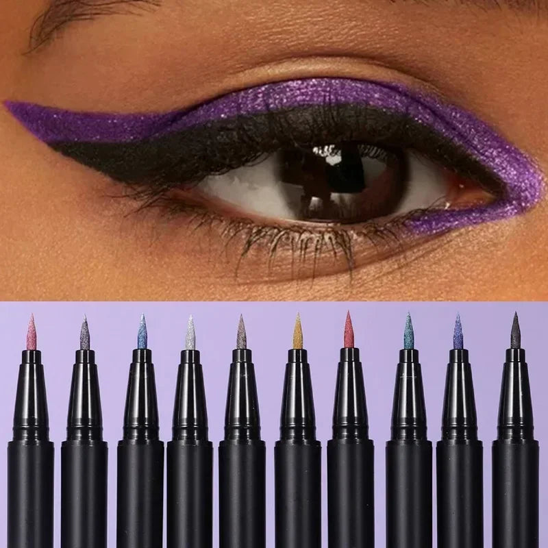 Handaiyan Glitter Shimmer Liquid Eyeliner Pen | Waterproof 24HR