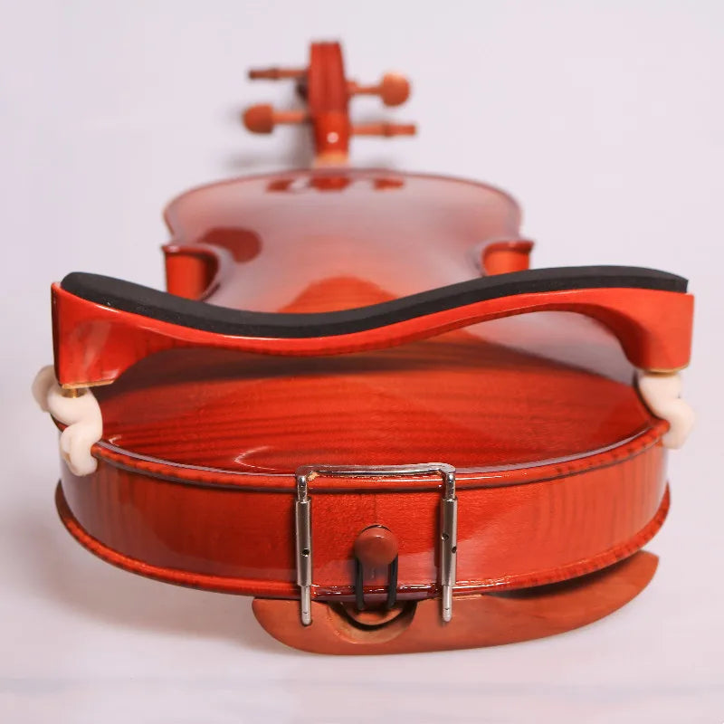 Stripes Maple Wood Violin Shoulder Rest Adjustable 4 3 1 2 Pad