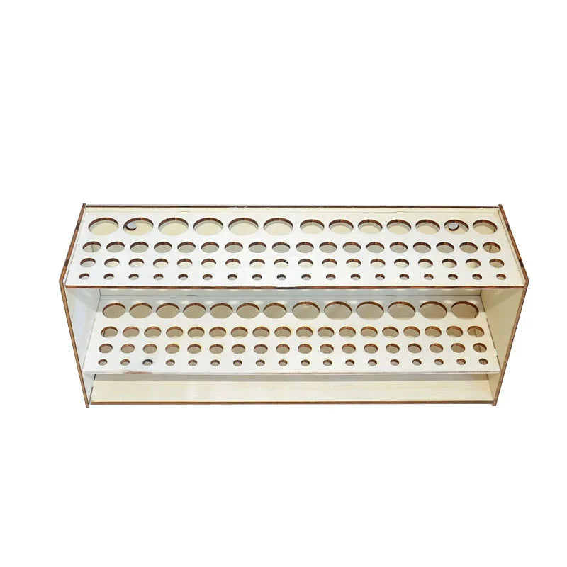 67-Slot Wooden Brush Holder | Double-Layer Artist Organizer Brush & Pen Holder Peaceful Pleasures Health and Wellness