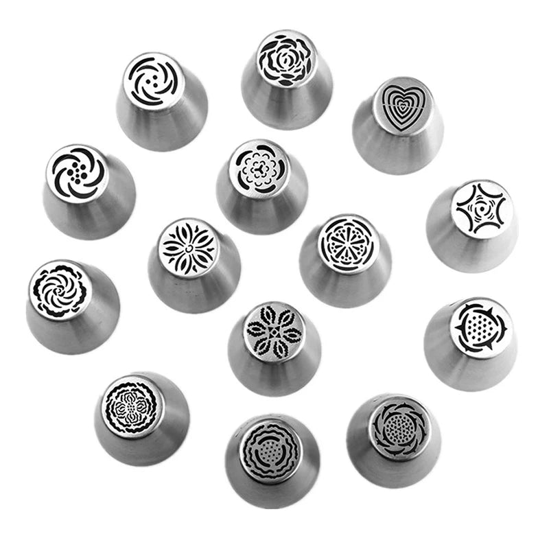 Russian Piping Nozzle Tips – Cake & Cupcake Decorating Set Cake Decorating Tips Peaceful Pleasures Health and Wellness