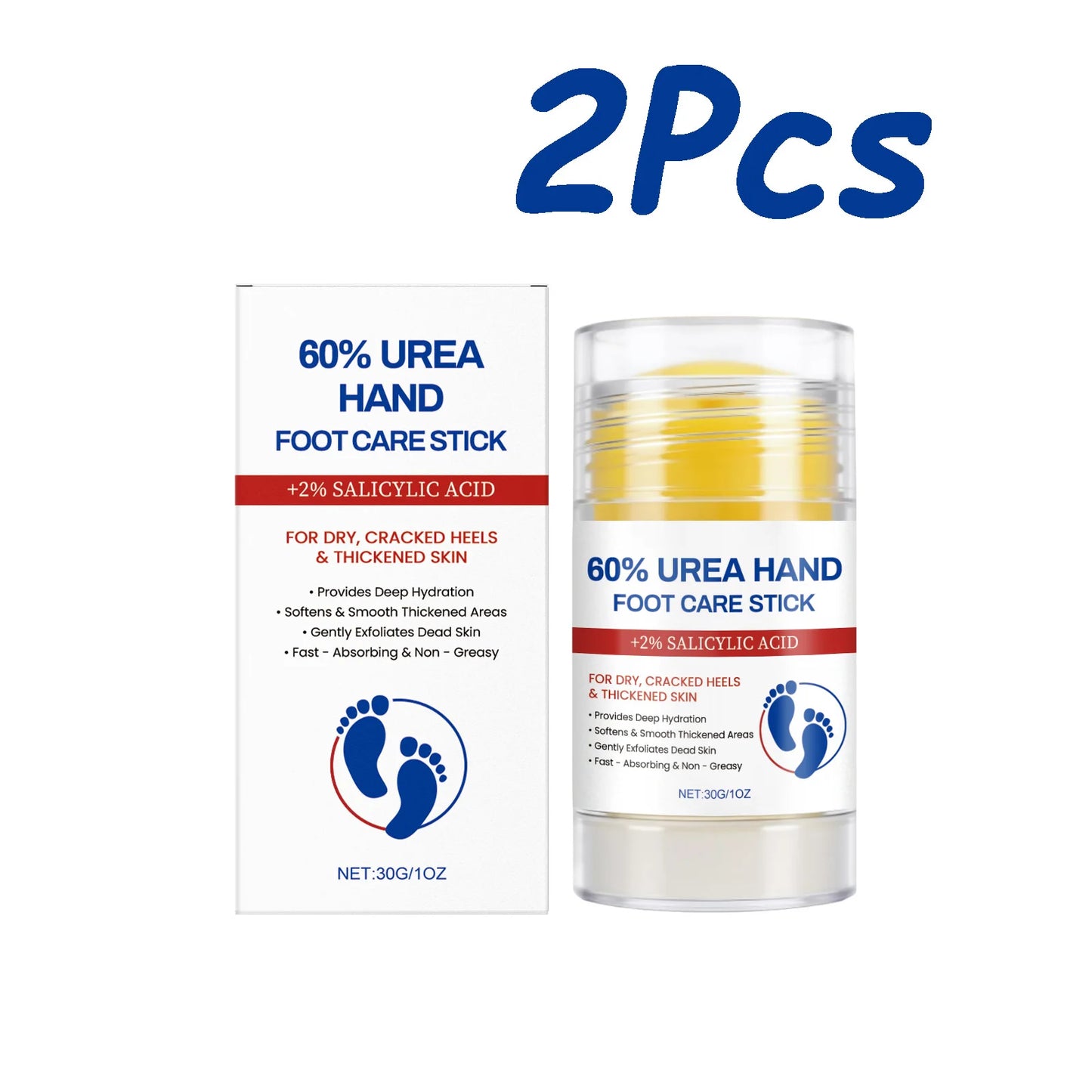 Hand Foot Moisturizing Stick Anti-Cracking Feet Exfoliating Removal Dead Skin Smooth Soft Skin Hand Feet Nourishing Care Balm Peaceful Pleasures Health and Wellness 60g Boxed