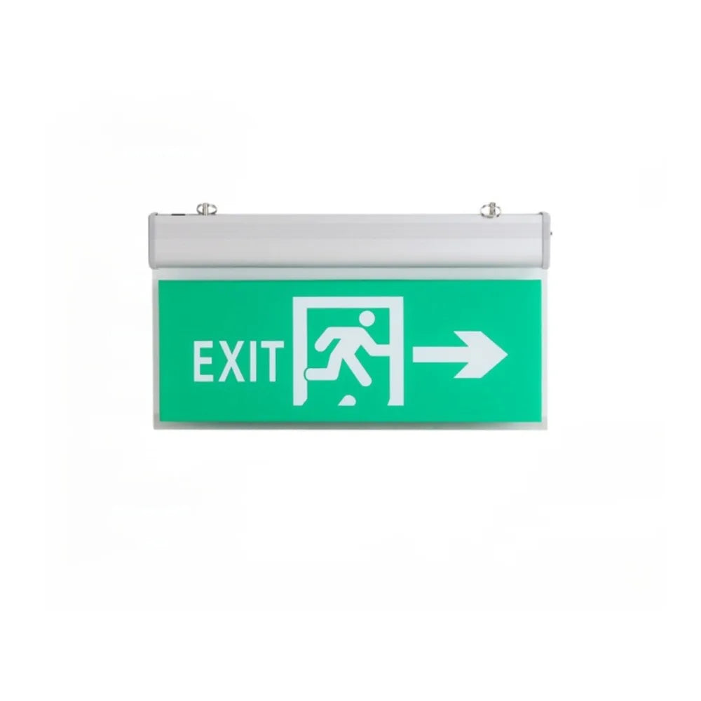 LED Exit Sign Emergency Evacuation Light | Acrylic Green Indicator