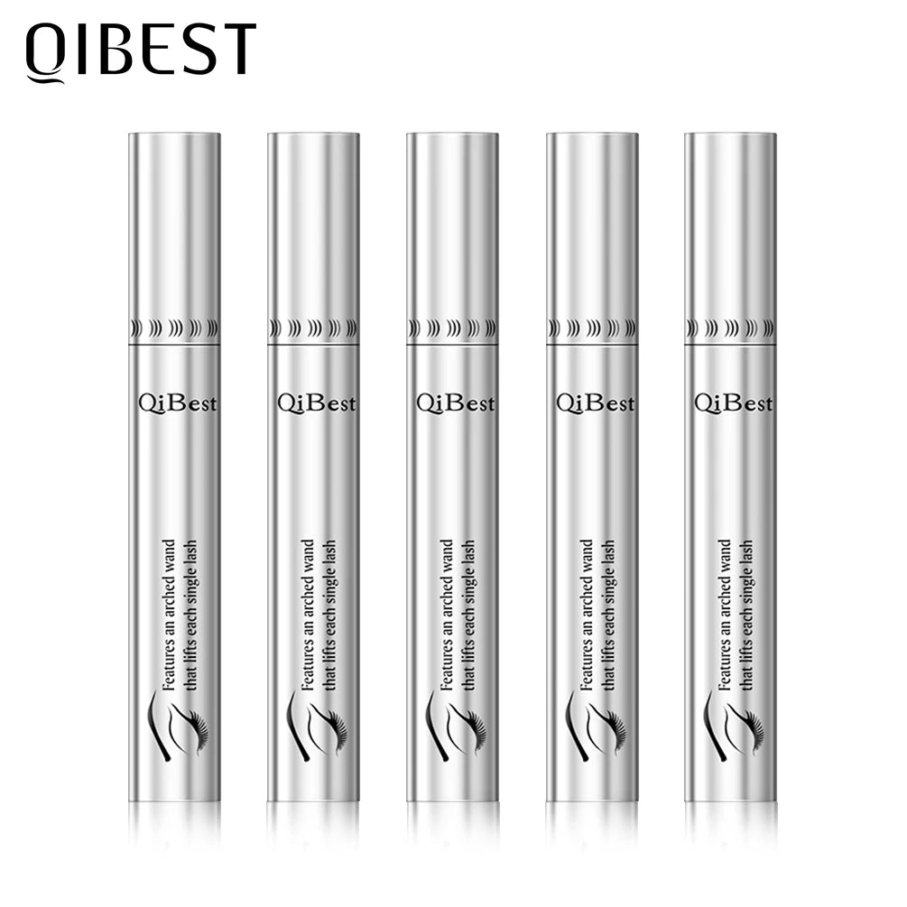 QIBEST Cosmetics 1/3/5 pcs Black Mascara Lengthens Eyelashes Extra Volume Waterproof Natural Lashes Female Professional Makeup Peaceful Pleasures Health and Wellness Q2504-no box(5 ps) China Mainland