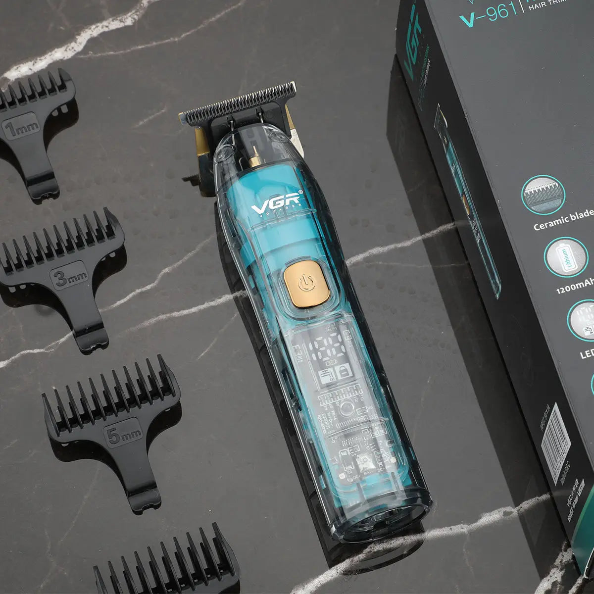 VGR V-961 IPX7 Waterproof Cordless Hair Clipper & Beard Trimmer