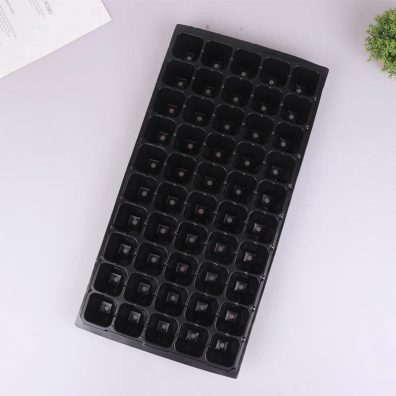 50-Cell Seedling Trays 2-Pack – Plastic Germination Starter Trays
