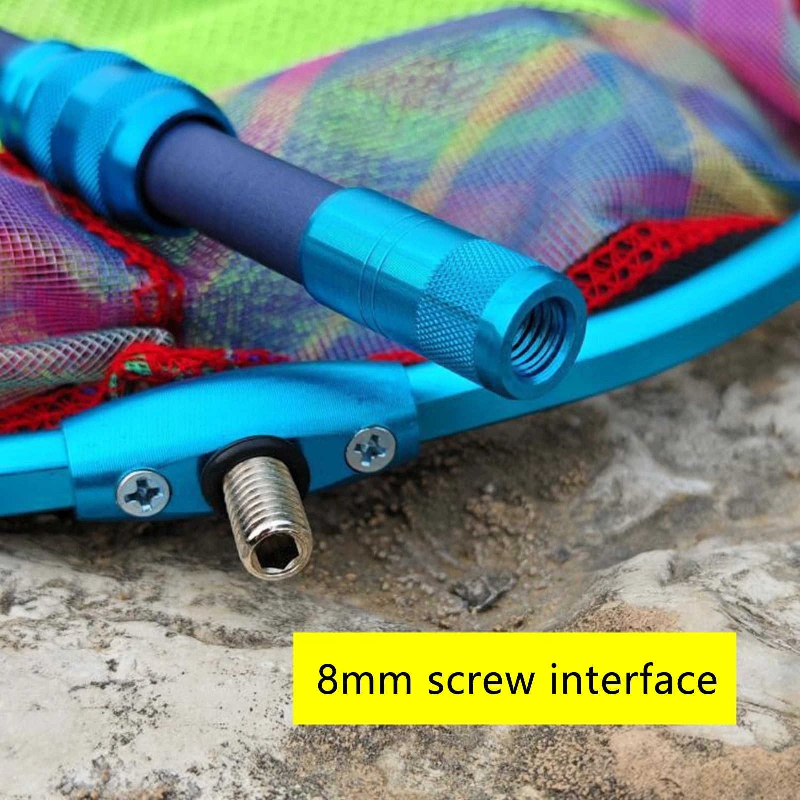 Portable Fishing Landing Net Convenient to Operate Powerful Design Outdoor Tools Suitable for Fishing on Boat River Peaceful Pleasures Health and Wellness