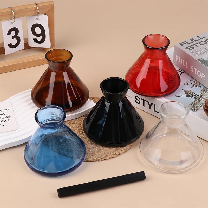 1PC 220ml Containers Diffuser Bottle Aromatherapy Diffuser Bottle Modern Simple Diffuser Glass Bottle Essential Oil Organizers Peaceful Pleasures Health and Wellness