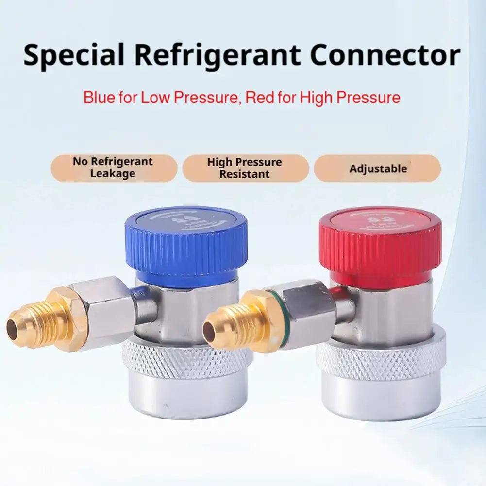 R134A Quick-connect Air Conditioning Refrigerant Charging Adapter, Compatible For Various Auto Air Conditioning Systems Peaceful Pleasures Health and Wellness