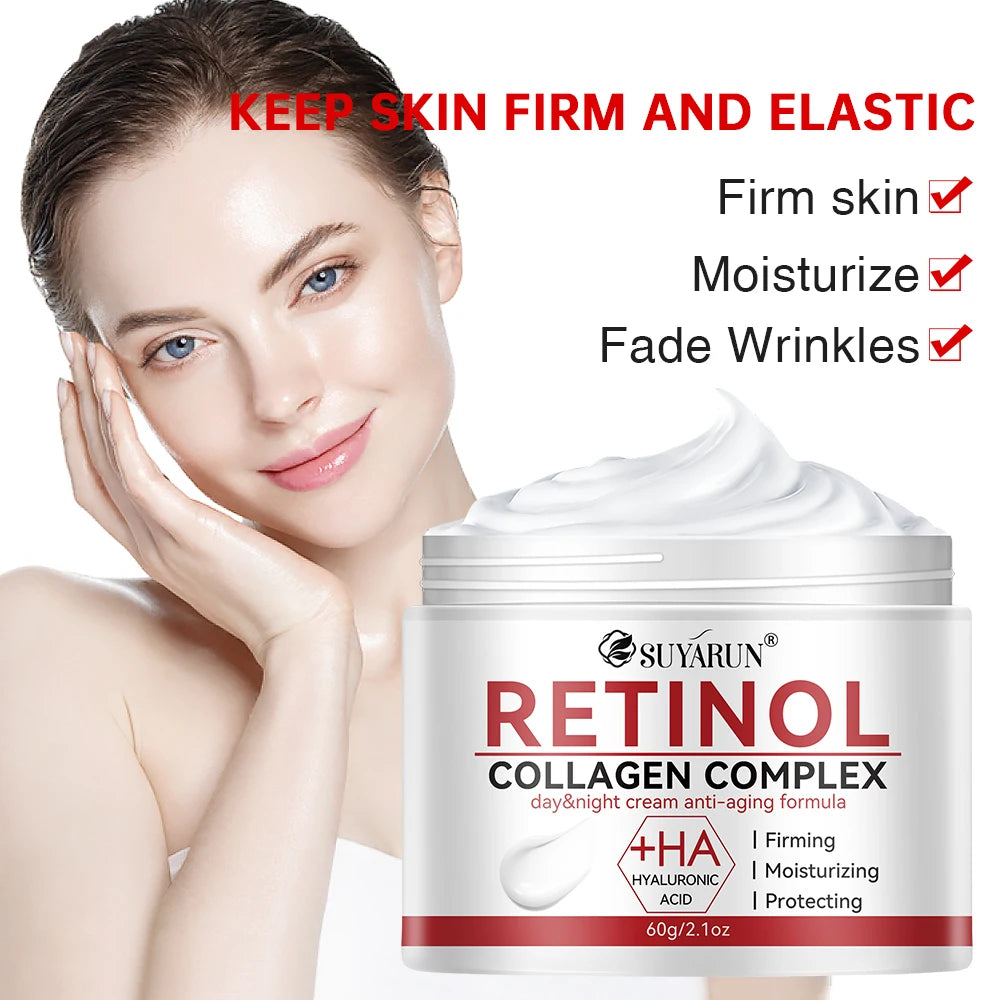 SUYARUN firming white cream rich in retinol and hyaluronic acid that brightens and hydrates, removes wrinkles and resists aging. Peaceful Pleasures Health and Wellness