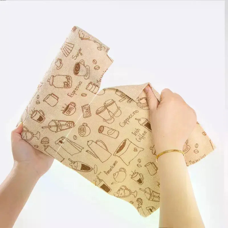 Reusable Microfiber Cleaning Cloth Roll | Cute Prints, 20 Sheets