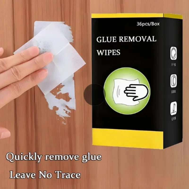 Adhesive Remover Wet Wipes | Glue, Tape & Label Cleaner