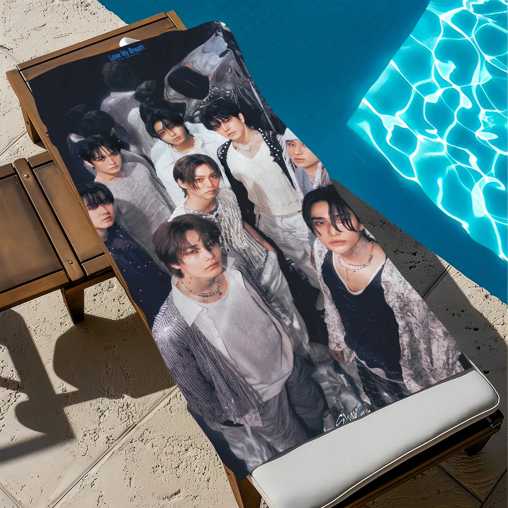 KPOP Stray Kids Beach Towel – Quick Dry Sports & Travel Gift