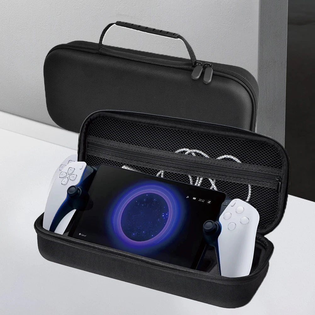 Bag For PS Portal Case Travel Carrying Case Handheld Game Console Protective Hard Bag For PlayStation 5 Portal Console Accessory Peaceful Pleasures Health and Wellness
