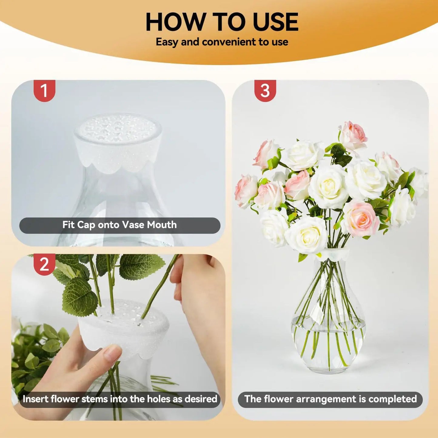 Silicone Flower Arrangement Grid | Spiral Ikebana Stem Holder