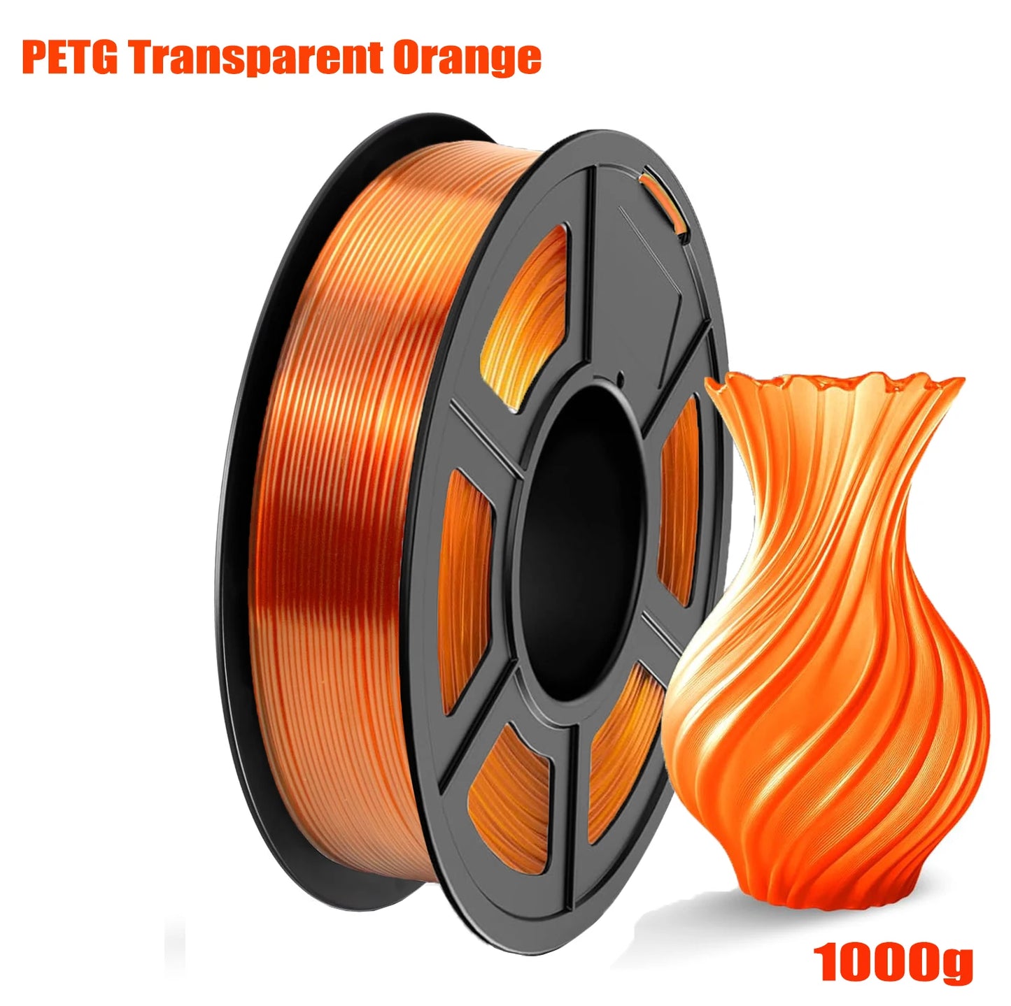 PETG Filament 1.75mm Transparent | High Precision 3D Printer Spool