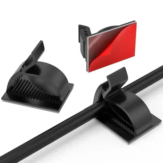 Self-Adhesive Cable Clips | USB Wire Organizer & Cord Manager Cable Management Clips Peaceful Pleasures Health and Wellness
