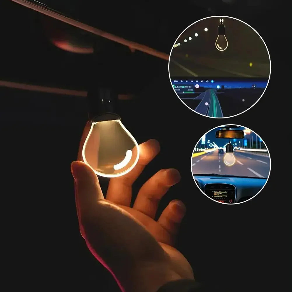 Portable Car LED Ambient Light Bulb Hanging Pendant Auto Interior Decoration Atmosphere Lamp For Night Driving Accessories Peaceful Pleasures Health and Wellness