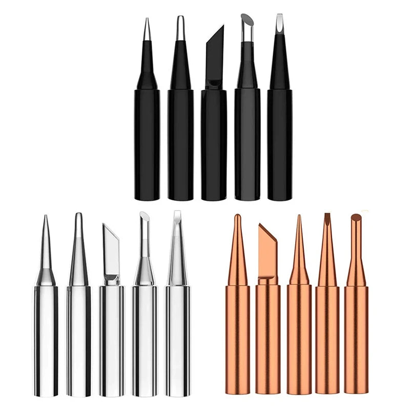 5Pcs I+B+K+2.4D+3C Soldering Iron Pure Copper 900M Soldering Iron Head Set Inside Hot Bare Copper Electric Soldering Iron Tip Peaceful Pleasures Health and Wellness