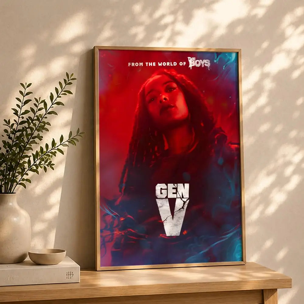 TV G-Gen VS Poster HD Self Adhesive Waterproof Wall Art Ideal for Home Office Dorm Bedroom Great Gift Peaceful Pleasures Health and Wellness White6 30X40cmNoframe