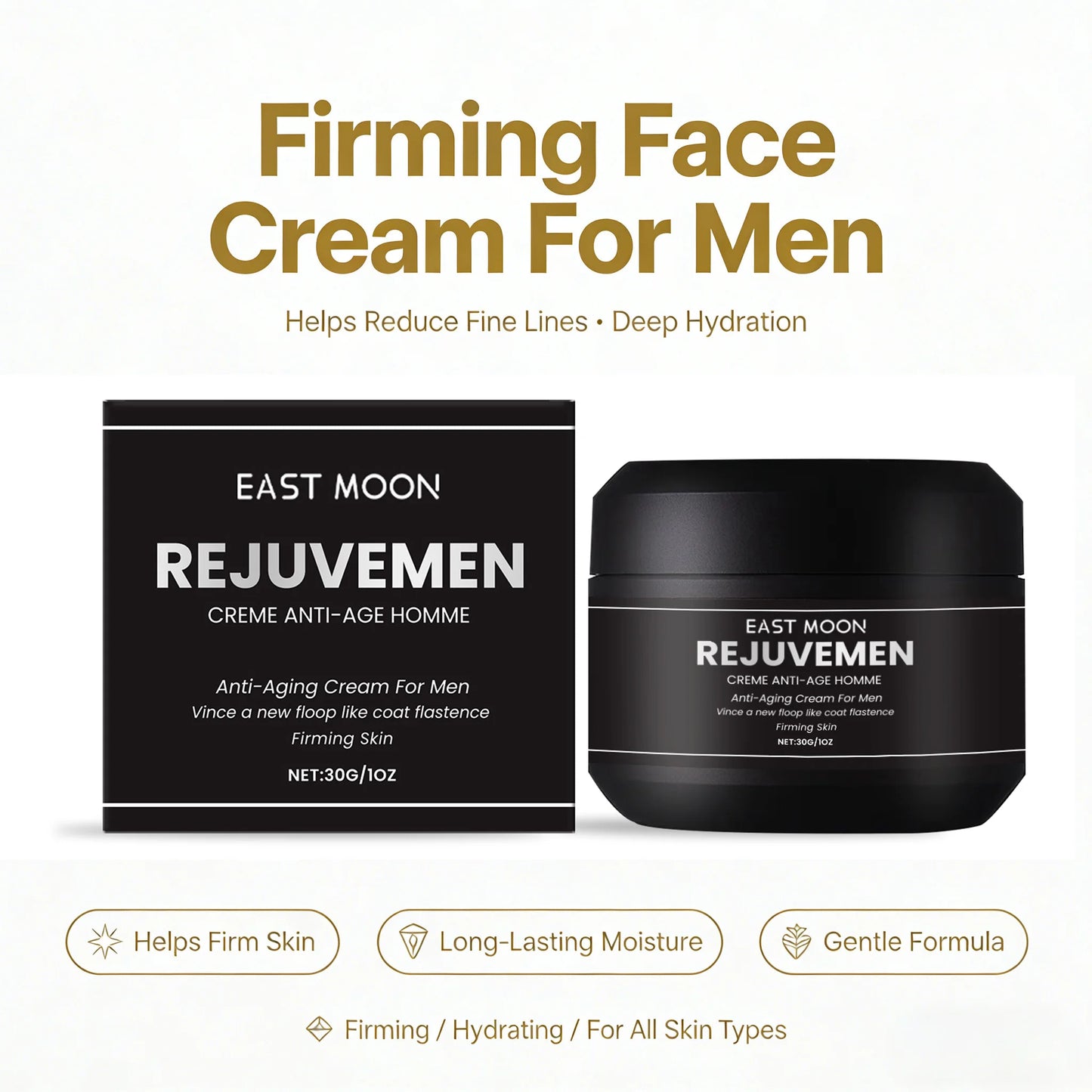 Men's Firming Face Cream – Anti-Aging, Hydrating & Brightening