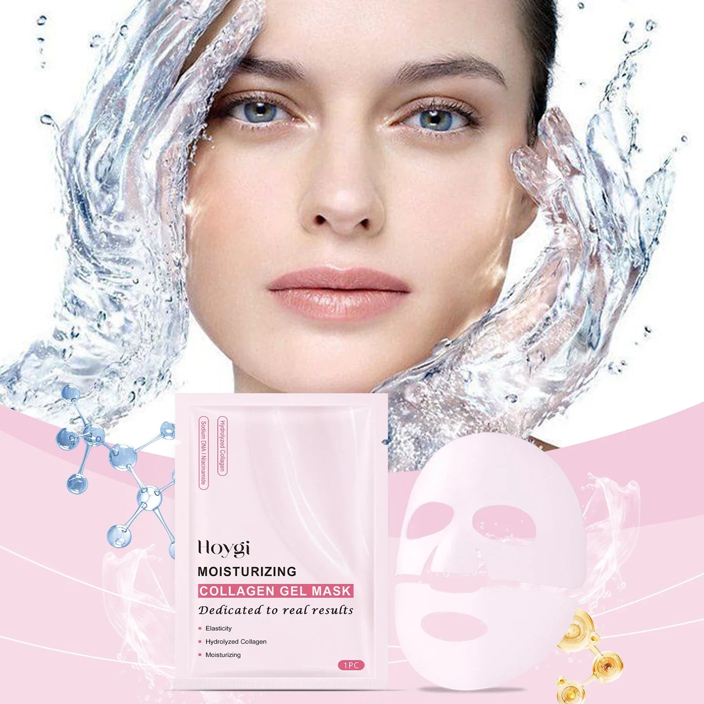Hoygi Salmon Collagen Hydrogel Facial Mask – Moisture & Glow