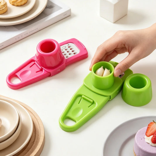 Multi Functional Garlic Grinder Household Accessories Creative Garlic Puree Maker Kitchen Cooking Tool Plastic Garlic Pestle New Peaceful Pleasures Health and Wellness