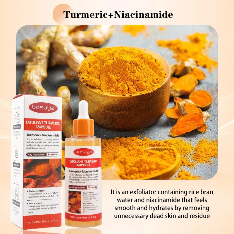 Kojic Acid Exfoliating Serum With Niacinamide Deep Cleansing Hydrating Face Essence Even Skin Tone Non-greasy For Daily Skincare Peaceful Pleasures Health and Wellness Turmeric Essence