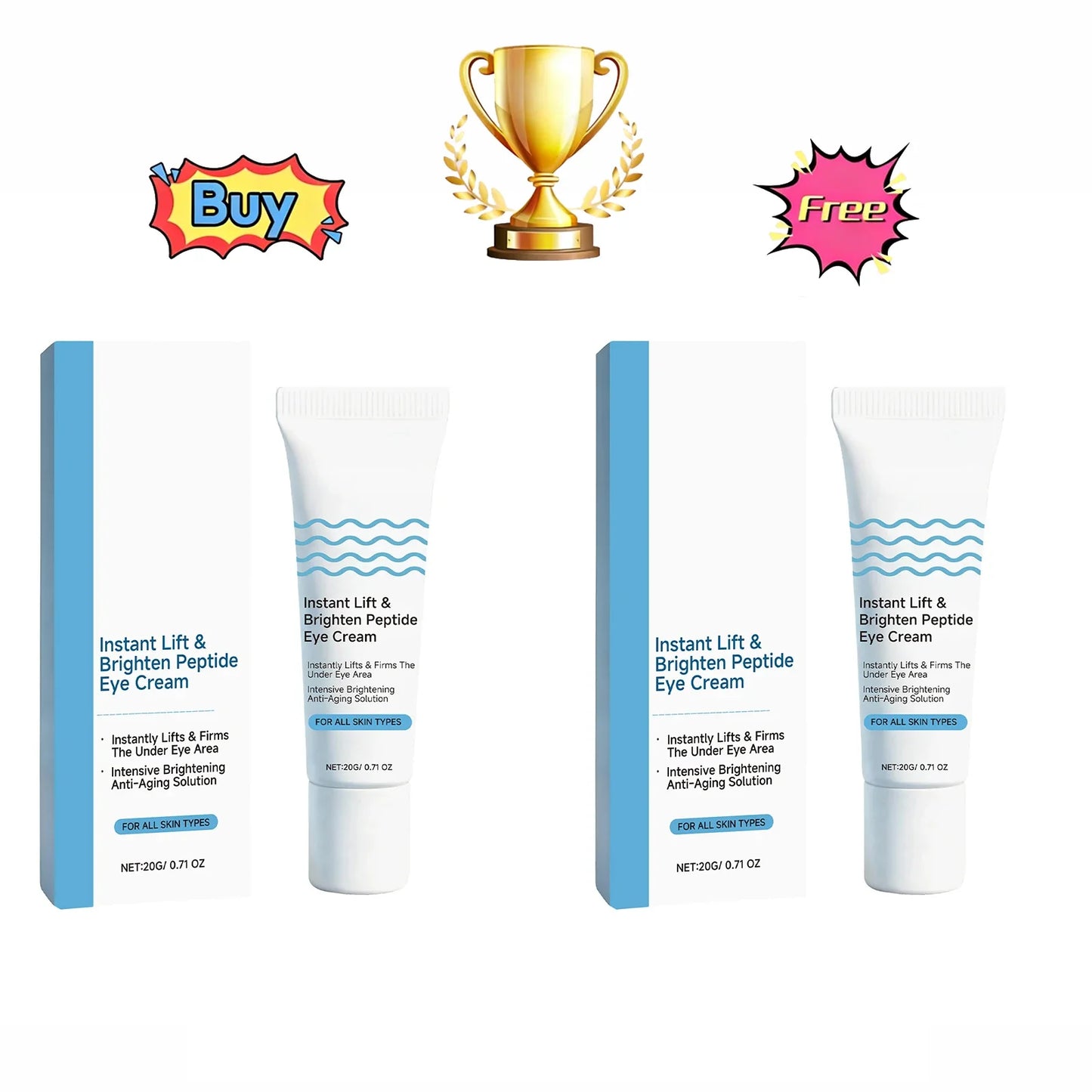 Peptide Eye Cream – Hydrating, Firming & Brightening | 20g